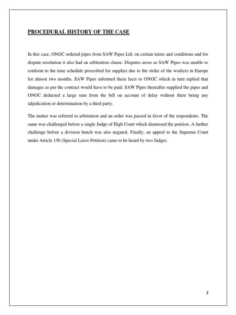 Procedural History of The Case PDF