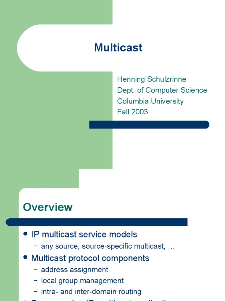 Understanding IP Multicast Protocols | PDF | Internet Architecture ...