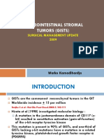 Gastrointestinal Stromal Tumors (Gists) : Surgical Management Update 2009