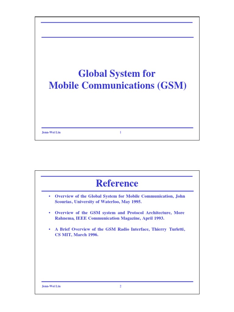 Overview of GSM System and Services | PDF | Software Defined Radio ...
