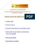 Amaal For Laylatul Qadr PDF