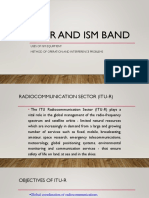 Itu-R and Ism Band: Uses of Ism Equipment Method of Operation and Interference Problems