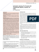 Prevalence of Malocclusion Among 10-12-Year-Old Schoolchildren in Kozhikode District, Kerala: An Epidemiological Study