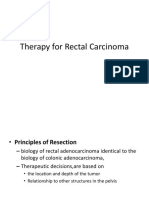 Therapy for Rectal Carcinoma