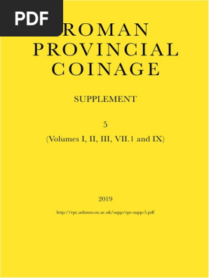 Roman Provincial Coinage Supplement 5 Pdf