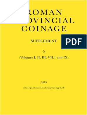 Roman Provincial Coinage Supplement 5 Pdf