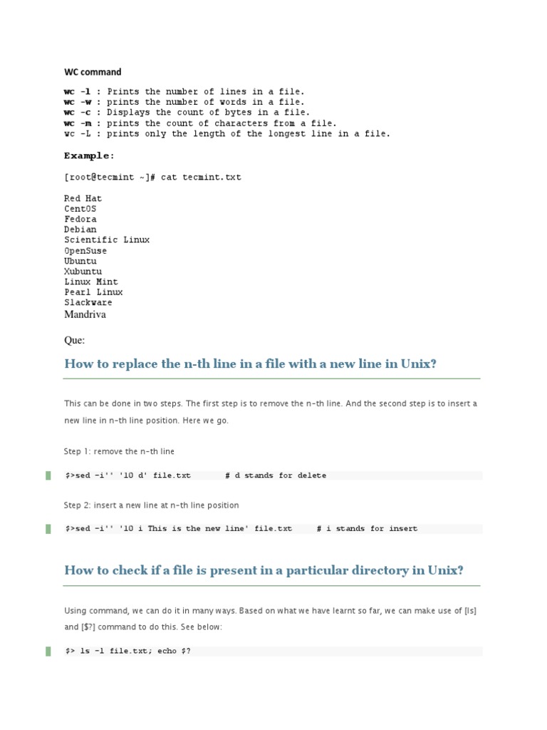 IMP Unix Commands | PDF | Computer File | Areas Of Computer Science