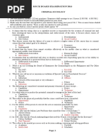 Mock Board Examination 2016: Social Conflict