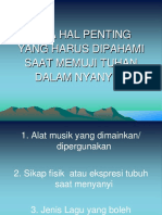 Seminar Musik - Tiga Hal Penting Dalam Nyanyian