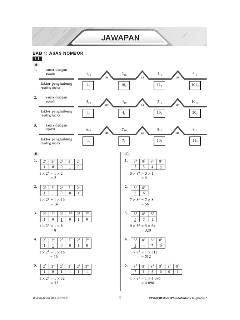 Jawapan Modul Aktiviti Pintar Bestari Matematik Tingkatan 5 Pdf