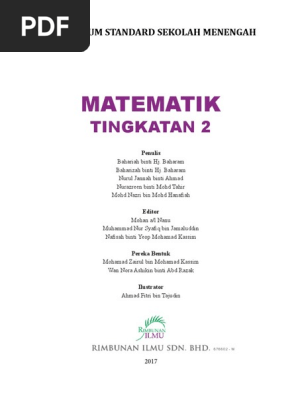 Buku Teks Matematik Tingkatan 2 Pdf