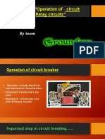 Presentation On ": Operation of Circuit Breakers and Relay Circuits"