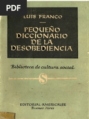 Pequeno Diccionario De La Desobediencia 1 Pdf Amor Homo