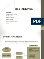 Job Analysis & Job Design: Kelompok 3