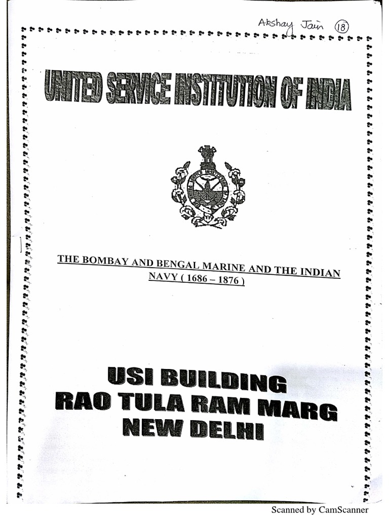 USI Bombay and Bengal Marine and IN (16861876) PDF PDF