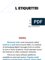 EMAIL ETIQUETTE TIPS
