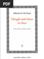 Thought and choice in chess by Adriaan D. de Groot