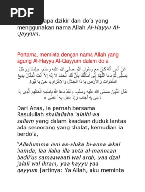 Ada Beberapa Dzikir Dan Doa Pdf
