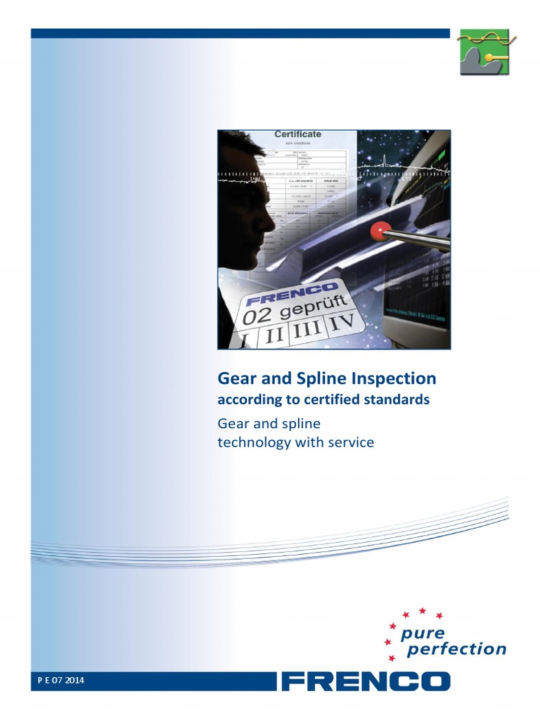 Gear and Spline Inspection | PDF | Gear | Calibration