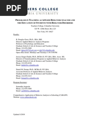 MA Program Description 2018 | PDF | Curriculum | Teachers