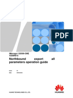 Imanager U2000-CME (V200R015) - Northbound Activate Export All Parameters Operation Guide