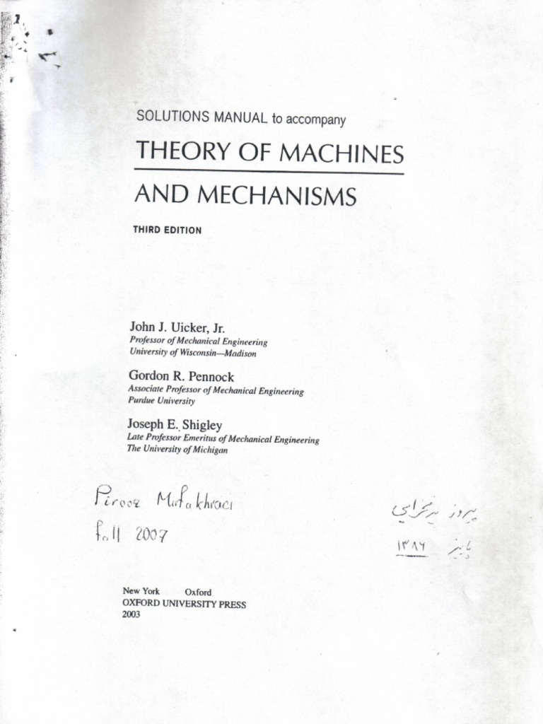 TheoryofMachinesandMechanisms_Solution manual.pdf