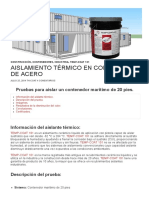 Aislamiento Térmico en Contenedor de Acero - ThCoat®