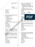 CSP 2017 Test-2 Polity Questions