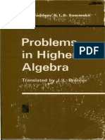 Problems in Higher Algebra 