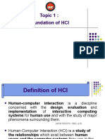 Topic 1 - HCI Knowledge