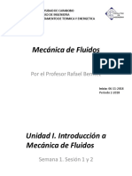 Mecanica de Fluidos UC Profesor Rafael Benitez Parte I. (Version 20 11 2018)