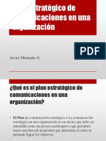 Plan Estratégico de Comunicaciones en Una Organización