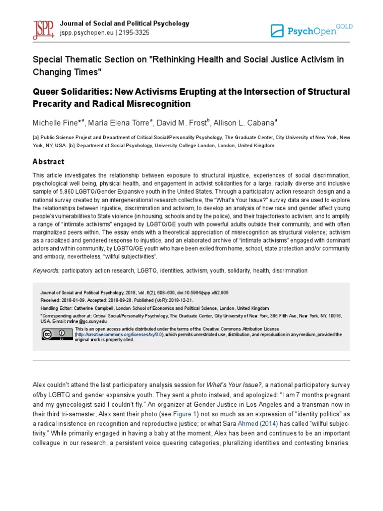 Queer Solidarities: New Activisms Erupting at The Intersection of ...