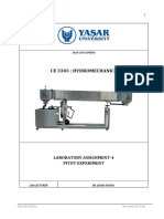 Ce 3303: Hydromechanics: Laboratory Assignment-4 Pitot Experiment