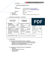 Sesion de Aprendizaje Adjetivos Ingles PDF