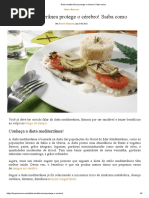 Dieta Mediterrânea Protege o Cérebro! Saiba Como