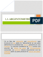 La Argentometría