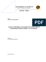 Multi-Criteria Analysis of Citrus Fruit Transport From Africa To Europe