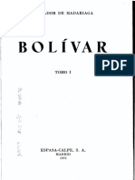 Bolívar, Tomo I - Salvador de Madariaga