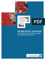 Mobilizing Savings: Key Issues and Good Practices in Savings Promotion