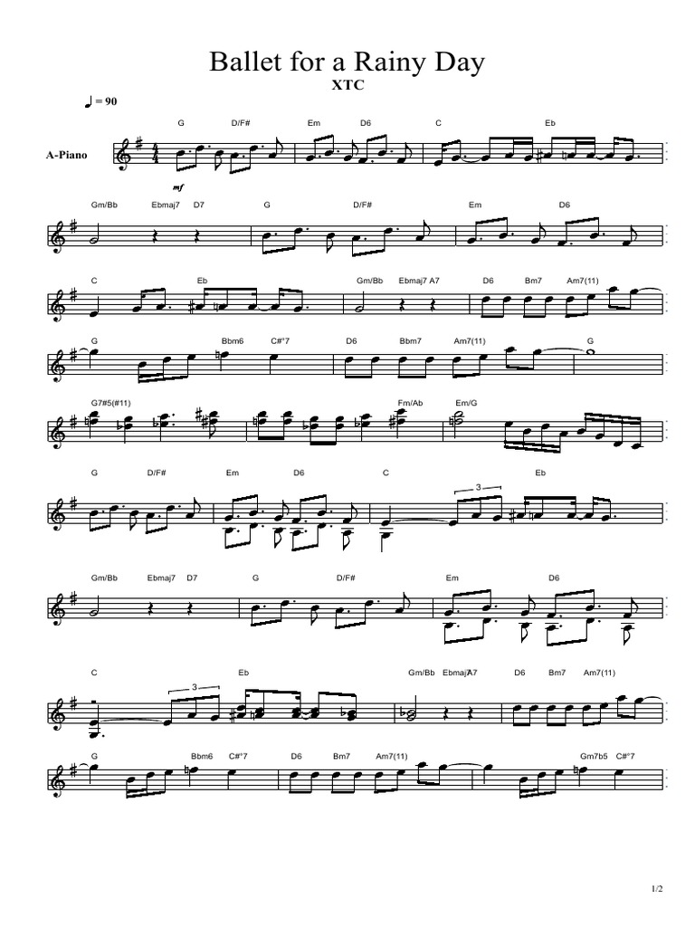 Rainy Days Sheet music for Piano, Violin (Solo)