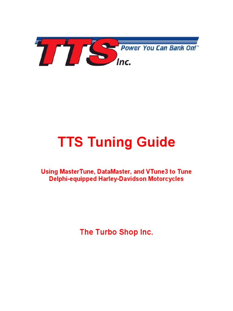 Tts Tuning Guide 2 | PDF | Throttle | Control Theory