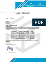 Surat Pemesanan Triplek Pertama