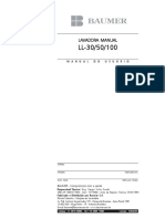 Lavadora manual LL-30/50/100: manual do usuário