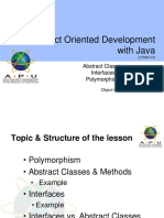 Object Oriented Development With Java: Abstract Classes Interfaces Polymorphism