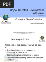 Object Oriented Development With Java: Concept of Object Orientation