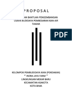 proposal pengajuan bantuan bibit budidaya ikan