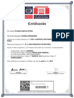 Yajaira Certificado
