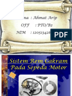 Sistem Rem Cakram Pada Sepeda Motor