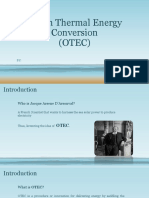 Ocean Thermal Energy Conversion (OTEC)